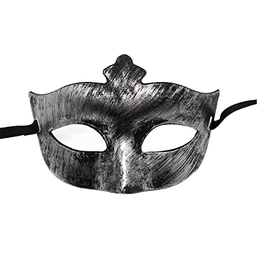 Rudiaoa Vintage Eye Metallic Cosplay Kostüm Halloween Augenmaskerade Halbgesicht Tod Dress Up Zubehör von Rudiaoa