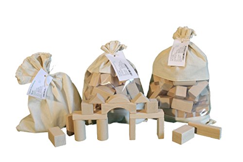 Holzspielzeug Baubeutel mit Holzbausteinen 70 tlg natur NEU Bauspiel Holzbausteine Spielsortiment Spielzeug Strategiespiel Geschicklichkeitsspiel Geduldsspiel Holzgestaltung Spiele Holz Seiffen von Rudolphs Schatzkiste