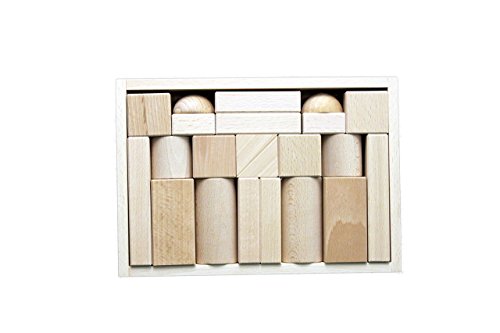 Holzspielzeug Baukasten große Blöcke natur BxHxT 26,5x18,5x4,5cm NEU Holzbaukasten Spielsortiment Bauspiel Spiele Spielzeug Strategiespiel Geschicklichkeitsspiel Geduldsspiel Holzgestaltung Holz von Rudolphs Schatzkiste