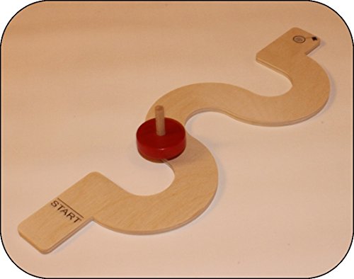 Holzspielzeug Kreiselbahn Serpentine ca.30 cm lang NEU Holzspiel Geduldsspiel Geschicklichkeitsspiel Holzkreisel Spielsortiment Spiele Holz Seiffen Erzgebirge Spielzeug Strategiespiel Bauspiel von Rudolphs Schatzkiste