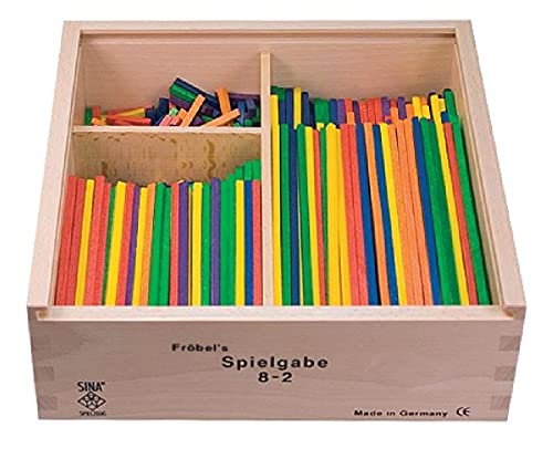 Rudolphs Schatzkiste Holzspielzeug Fröbel Gabe 8-3 Stäbchen 150mm LxBxH 220x220x75mm NEU Holzspiel Körper Geometrie Holzwürfel Gesellschaftsspiel Spielen Motorik spiel Spielfigur Holzfigur Holzdekoration Holzspielzeug von Rudolphs Schatzkiste