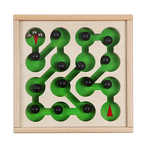 Rudolphs Schatzkiste Holzspielzeug Geduldsspiel Parcuro LxBxH 225x215x40mm NEU Geduld Therapie Kinderspielzeug Gesellschaftsspiel Spielbrett Motorik Spielen Motorikspiel Spielfigur Holzfigur Holzdekoration Holzspielzeug von Rudolphs Schatzkiste