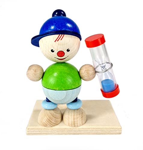 Rudolphs Schatzkiste Zahnputzuhr Luis bunt BxHxT 9x11,5x7cm NEU Babyspielzeug Holzspielzeug Holzfahrzeug Holztruck Spielzeug Strategiespiel Geschicklichkeitsspiel Geduldsspiel Holzgestaltung von Rudolphs Schatzkiste