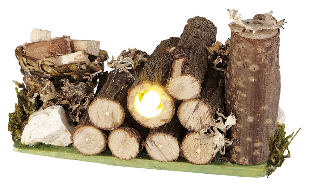 Holzlager mit LED-Beleuchtung von Kahlert Licht