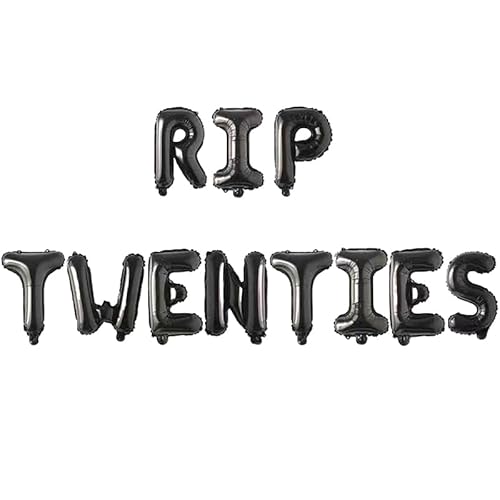 1 Set Rip Twenties/Dreißig/Vierziger Luftballons Geburtstags ballons Banner Tod zu meinem 20er/30er/40er Jahre Party Dekor für Jugendliche Männer Frauen 1 Set Rip Twenties/Dreißig/Vierziger Luftballons Geburtstags ballons Banner Tod zu meinem 20er/30er/40er Jahre Party Dekor für Jugendliche Männer Frauen von Rufevee