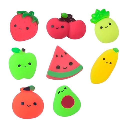 3PCS Niedliche Tier brötchen Obst Stress Relief Spielzeug für Kinder, ideal für Geburtstag & Party Veranstaltungen (Random Farbe) von Rufevee