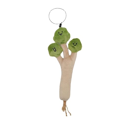 Rufevee Niedliche lustige Koriander Schlüssel anhänger Cartoon Plüsch Puppe Gemüse Schlüssel anhänger Dekor 3D-Spielzeug von Rufevee