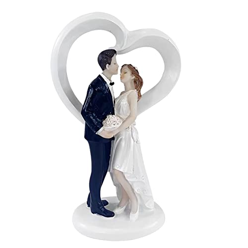 Braut- Und Bräutigam-Kuchenstatue Aus Harz – Cake Topper Hochzeit Braut Und Bräutigam, Hochzeitspaar-Statue, Hochzeitstorten-Dekoration, Harz-Statue, Hochzeitstorten-Dekoration von Ruhnjyg