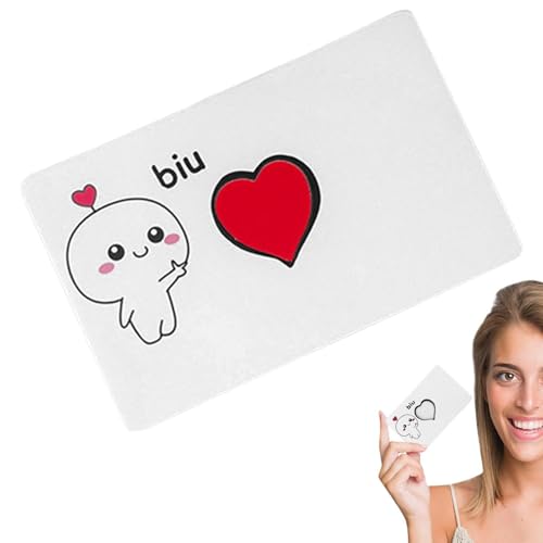 Ruhnjyg Flick The Heart Card, Magic Gimmicks Magier Props Close Up Magic Cards Illusions Mentalism, Flick Finger Heart Appearing Card for Valentine's Day Close-Up Magic von Ruhnjyg