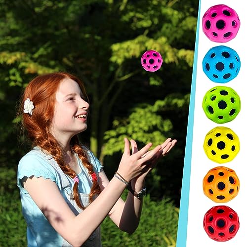 RuiDay Astro Jump Ball,Space Ball Moon Ball,Super High Bouncing Bounciest Lightweight Foam Balls,Hohe Sprünge Jump Ball,Höchsten Springender Gummiball,Mini Bouncing Ball Spielzeug (Rosarot) von RuiDay