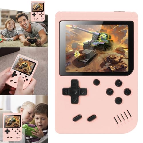 RuiDay Handheld Spielkonsole,Retro Konsole Spielekonsole,Handheld Game Console mit 500 Klassische FC Spiele,3 Zoll Videospielkonsole Retro Games Console,Geschenk für Kinder von RuiDay