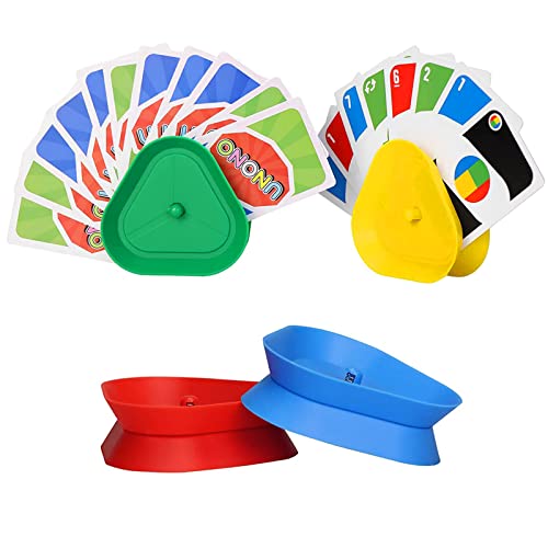 Roselee Kartenhalter Kinder, 4 Stück Spielkartenhalter Kinder Kartenhalter Spielkarten Freisprech kartenständer Spielkarten Aufbewahru für Senioren und Kinder von Ruikdly