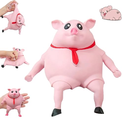 Schwein Quetsch Spielzeug, Quetsch Spielzeug Schwein, Schwein Anti Stress, Anti Stress Schwein Original, Anti Stress Spielzeug Schwein, Antistress Quetsch Schwein, für Kinder Erwachsener (14*14cm) von Ruileyou