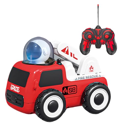 Ruilonghai Ferngesteuertes Kinderauto, RC-Raumauto - Ferngesteuerte Feuerlöschfahrzeuge - Ferngesteuertes Auto für Kinder, ferngesteuerte Feuersprinklerautos, Astronautenspielzeug für im Alter von 3 von Ruilonghai