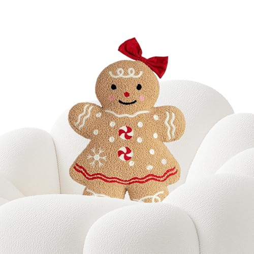 Ruilonghai Weichplüsch Lebkuchenmännchen | Lebkuchenmann Puppe | Weiches Weihnachtskissen Für Wohnzimmer Sofa Sitzmöbel Kinderzimmer Festliche Wohnaccessoires Ruilonghai Weichplüsch Lebkuchenmännchen | Lebkuchenmann Puppe | Weiches Weihnachtskissen Für Wohnzimmer Sofa Sitzmöbel Kinderzimmer Festliche Wohnaccessoires von Ruilonghai