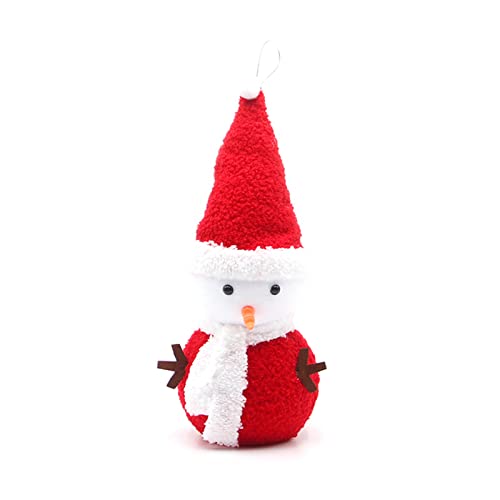 Ruiogoe Weihnachtsverzierung Plüsch Schneemann Für Mit Schal Und Miniatur Figur Stehspielzeug Für Weihnachtsparty Tischdekoration Für Kreatives Geschenk von Ruiogoe