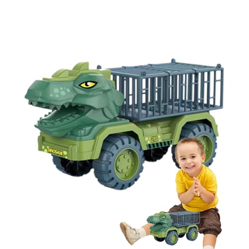 Rukjmqi Dinosaurier-Fahrzeug-LKW-Spielzeug,Dinosaurier-LKW-Spielzeug | Technik Transportfahrzeug Spielzeug Tier,Fahrzeugträger-Autospielzeug, Dinosaurier-Transporter-LKW-Trägerspielzeug für Kinder und von Rukjmqi