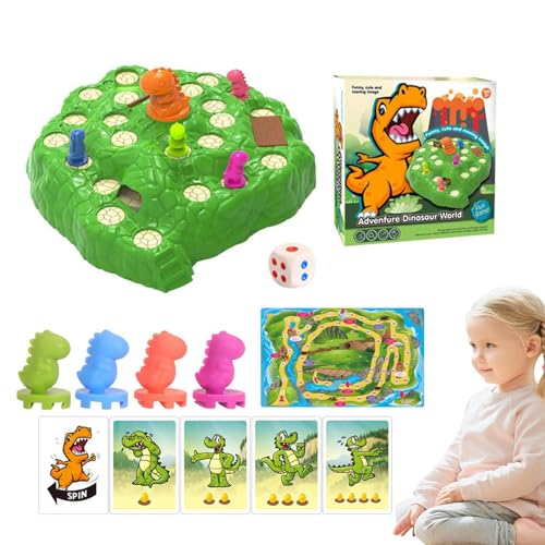 Rukjmqi Dinosaurier-Fluchtspiel, glückliches Dinosaurier-Spiel - Lustiges interaktives Escape-Game-Spielzeug,-Lernspielzeug für Kinder, Aktivitätsspielzeug für die frühe Entwicklung zum Geburtstag von Rukjmqi