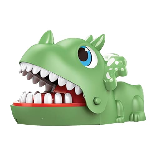 Rukjmqi Dinosaurier-Spiele, Zahnarzt-Spiele, Dreiecks-Drachenbeißfingerspiele, Dreieckiger Drachenmund, herausforderndes Spielzeug mit Krokodilzähnen, Zahnarzt-Spielset für Senioren und Kinder, von Rukjmqi