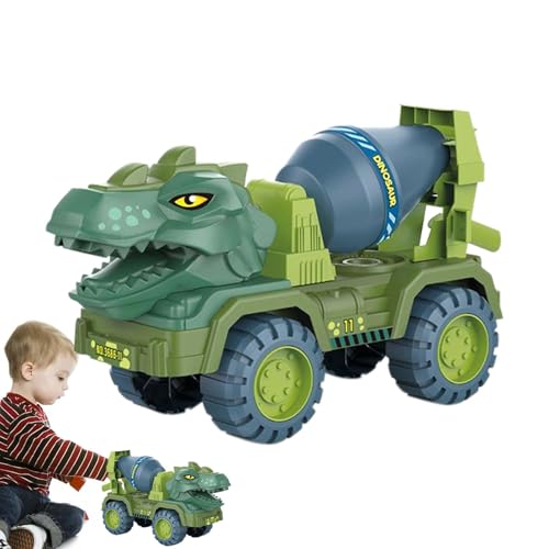 Rukjmqi Dinosaurier-Technikfahrzeug,Dinosaurier-Fahrzeug-LKW-Spielzeug,Technik Transportfahrzeug Spielzeug Tier | Fahrzeugträger-Autospielzeug, Dinosaurier-Transporter-LKW-Trägerspielzeug für Kinder von Rukjmqi