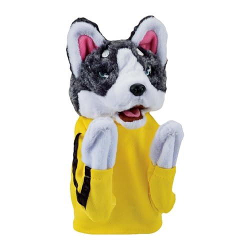 Rukjmqi Interaktive Handpuppe, interaktives Plüschspielzeug - Vivid Husky Doll Plüschtier | Handpuppe für interaktives Spielen, hautfreundlich und bequem für Kinder, und Mädchen von Rukjmqi