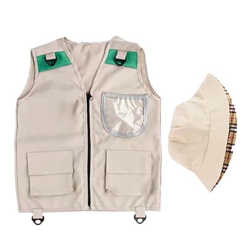 Rukjmqi Kinder Entdeckerweste,Expeditionskostüm mit | Verkleidung Für Kinder Zum Wandern Erkunden Jagen Campen Im Wald Dschungel Rukjmqi Kinder Entdeckerweste,Expeditionskostüm mit | Verkleidung Für Kinder Zum Wandern Erkunden Jagen Campen Im Wald Dschungel von Rukjmqi