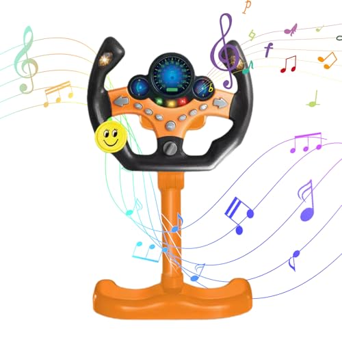 Rukjmqi Kinder Le-nkrad Spielzeug Tragbarer Fahrsimulator Mit Sound Und Musik Frühpädagogisches Lernspielzeug Für Kleinkinder Kinder Autofahren Lernen Spielen Für Zuhause Kinderzimmer Unterweg Rukjmqi Kinder Le-nkrad Spielzeug Tragbarer Fahrsimulator Mit Sound Und Musik Frühpädagogisches Lernspielzeug Für Kleinkinder Kinder Autofahren Lernen Spielen Für Zuhause Kinderzimmer Unterweg von Rukjmqi