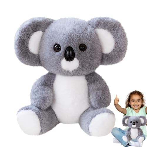 Rukjmqi Koala Stofftier,Stoffkoala | Niedliches Simulations-Plüschtier Koala | Weiche sitzende Koala-Puppe, kuscheliges Umarmungskissen für Zuhause, Sofa, Nachttisch, Auto-Dekoration von Rukjmqi