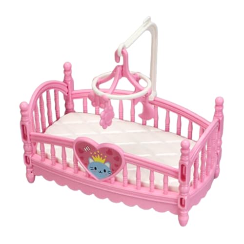 Rukjmqi Miniatur Puppenhausmöbel, Kleines Kinderbett, Zubehör Für Rollenspiele Kinderspielzimmer-Deko Sammlerstück Kinder Familien Spielzeug Kreativität & Fantasie Rukjmqi Miniatur Puppenhausmöbel, Kleines Kinderbett, Zubehör Für Rollenspiele Kinderspielzimmer-Deko Sammlerstück Kinder Familien Spielzeug Kreativität & Fantasie von Rukjmqi