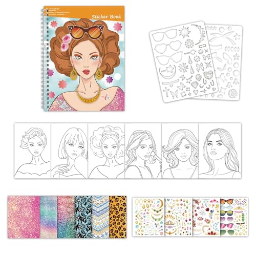 Rukjmqi Mode Stickerbuch | Mode Design Malsticker Buch Für Kleinkinder | Lernspiele Interaktiv Für Spielzeit Kinder Vorschule Familie Mädchen Jugendliche Reise Geburtstag Zuhause Auto Rukjmqi Mode Stickerbuch | Mode Design Malsticker Buch Für Kleinkinder | Lernspiele Interaktiv Für Spielzeit Kinder Vorschule Familie Mädchen Jugendliche Reise Geburtstag Zuhause Auto von Rukjmqi