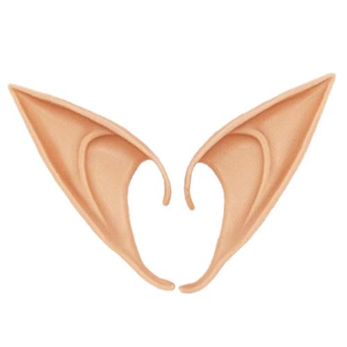 Ruluti 1 Paar Halloween Mysterious Elf Ears Partydekoration Cosplay Prosthetic Artificial Ear-Halloween-kostüm Verkleiden Props 12cm von Ruluti