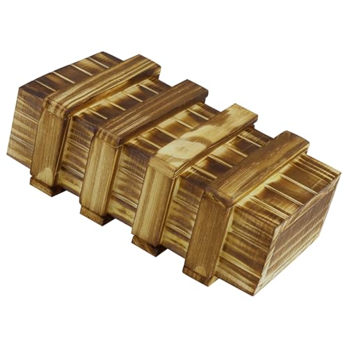 Rumyve Lock Box Puzzle-Safe Box, magische Puzzle-Box, Holz-Puzzle-Boxen mit versteckten Fächern, Holzkiste für Kinder und Erwachsene von Rumyve