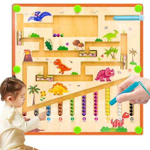 RunHero Montessori Spielzeug ab 1 Jahre Holz Magnetspiel Magnete Lernspiele Motorikspielzeug Puzzle Board Sortierspiel Kinderspielzeug Geschenk für ab 2 3 4 5 6 7 8 Jahre Kinder von RunHero