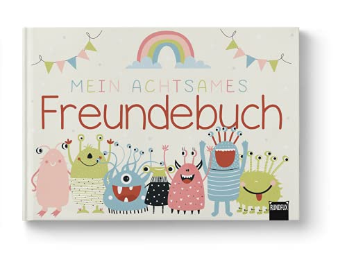 Rundfux® Das achtsame Freundebuch für die Grundschule - Einschulungsgeschenk 1.2.3.4. Klasse 1. Klasse für 19 Freunde - Mädchen & Jungs von Rundfux