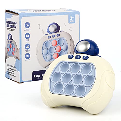 Popping Game Controller, Schnelle Push Sensory Fidget Spielzeug für Kinder, Spaß Stress Relief Spielzeug für Kinder Erwachsene, Responsiveness Training Spielzeug (Astronaut) von Runmeihe