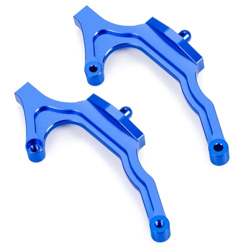 Runup 2PCS Aluminium Karosseriehalterungen hinten für 1/10 Team Associated DR10 ProSC10 DB10 RC Car (Blau) von Runup