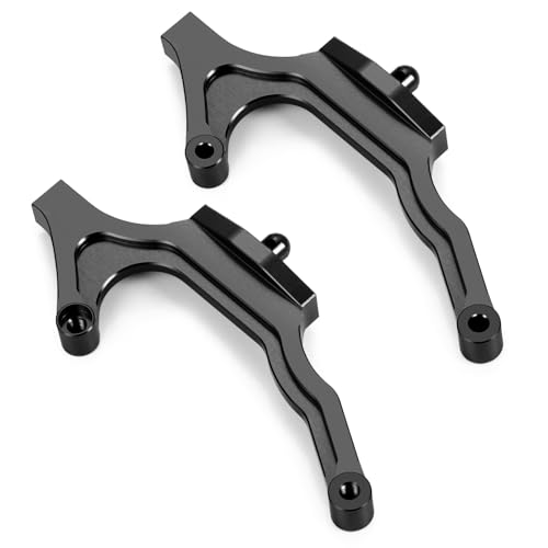 Runup 2PCS Aluminium Karosseriehalterungen hinten für 1/10 Team Associated DR10 ProSC10 DB10 RC Car (Schwarz) von Runup