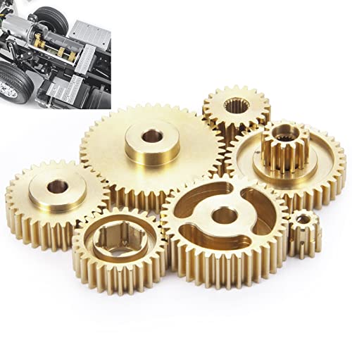 Runup 7-teiliges Motor-Getriebe-Set für 1/14 RC Auto Abschleppzug Anhänger LKW Man Scania Upgrade Teile Runup 7-teiliges Motor-Getriebe-Set für 1/14 RC Auto Abschleppzug Anhänger LKW Man Scania Upgrade Teile von Runup