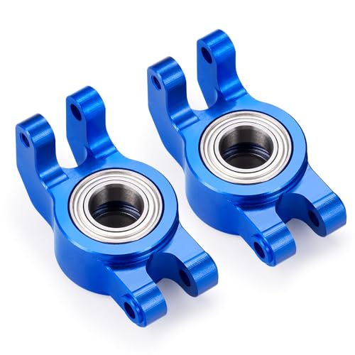 Runup Aluminium Lenkungsblöcke Caster Cup Caster Blocks C-Hubs Sitz für Arrma 1/18 Granite Grom RC Car Buggy Ersatzteile 2PCS (Blau) von Runup