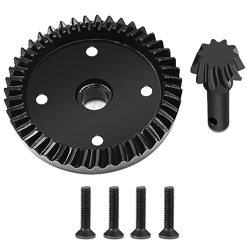 Runup Carbon Steel Diff Gear 43T 10T Achsdifferentialgetriebe für TRX-4 Hochkohlenstoffstahl Differentialgetriebe 1/8 Tra-xxas Sledge Serie Fahrzeug Upgrade von Runup