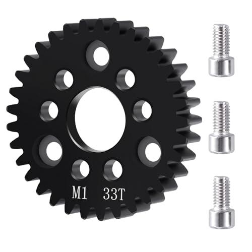 Runup Harden Steel Spur Gear 31T 32T 33T 35T - 1PC für TRA-XXAS ARRMA Fernbedienung Crawler Auto Upgrade Zubehör (33T) von Runup