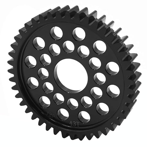 Runup Harden Steel Spur Gear 40T 41T 42T 43T 44T - 1PC für X-Press XM1S 1/10 Fernbedienung Crawler Auto Upgrade Zubehör (43T) von Runup