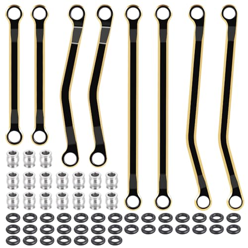 Runup High Clearance Chassis Link Rod Metal Connecting Rod Set for 1/18 RC Crawler Tra-xxas TRX4-M-K10 Bronco Defender Upgrade Parts von Runup