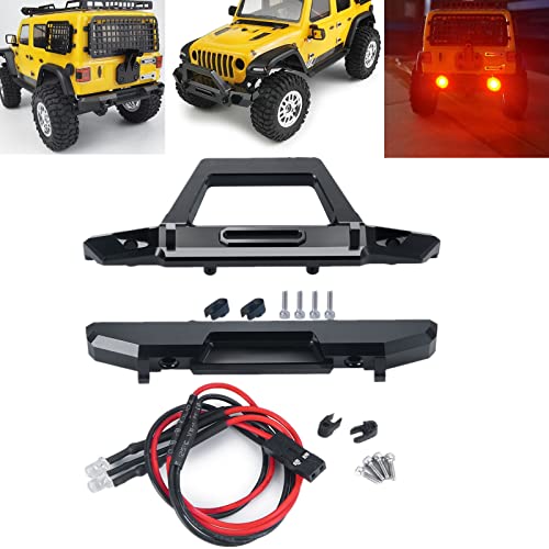 Runup Metallstoßstange vorne und hinten mit Licht für AXIAL SCX24 Jeep Wrangler AXI0002 1/24 RC Crawler Auto Upgrade Runup Metallstoßstange vorne und hinten mit Licht für AXIAL SCX24 Jeep Wrangler AXI0002 1/24 RC Crawler Auto Upgrade von Runup