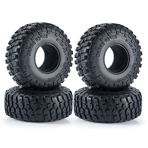 Runup RC 1.9 Reifen Crawler Reifen für 1/10 RC Rock Crawler Axial SCX10 90046 TRX4 TRX-6 D90, 4PCS von Runup