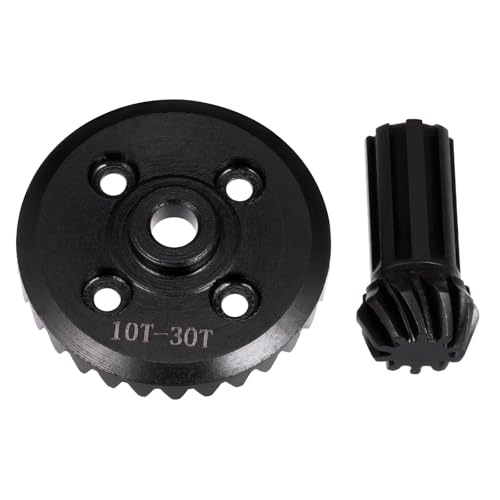 Runup Stahl Kegelrad hinten Overdrive Underdrive 10T-30T Helical Differential Gears Ring Pinion Set für MJX 1/14 14210 14209 RC Cars Zubehör von Runup