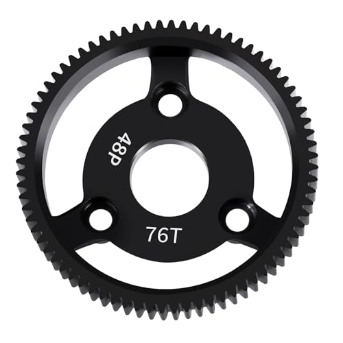 Runup Stahl Spur Gear 76T 86T 48P Hauptzahnräder für Tra-xxas 1/10 Slash 2wd Upgrade Teile (76T) von Runup