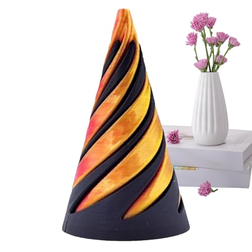 Impossible Pyramid Passthrough Sculpture, Unmögliche Pyramiden Passthrough Skulptur Fidget Toy, 3D Printed Spira-l Cone Toy, Pyramid Passthrough Sculpture, Desktop Deco Souvenir von Ruoptree