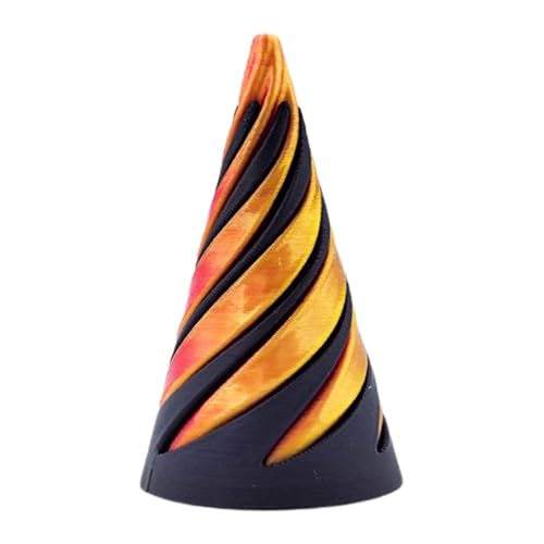 Impossible Pyramid Passthrough Sculpture, Unmögliche Pyramiden Passthrough Skulptur Fidget Toy, 3D Printed Spira-l Cone Toy, Pyramid Passthrough Sculpture, Desktop Deco Souvenir von Ruoptree