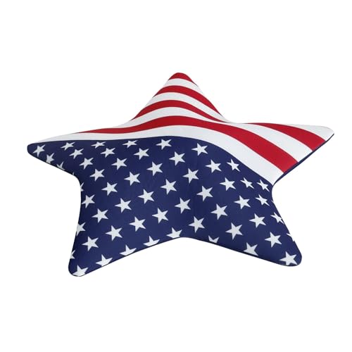 Ruwshuuk 4. Juli Unabhängigkeitstag Hut,Stars And Stripes Hat,Memorial Day Hut - Fünfzackiger Stern, amerikanisches Kostümzubehör für Memorial Day und Labor Day von Ruwshuuk